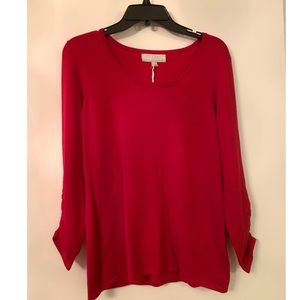 NWT red lightweight medium sweater